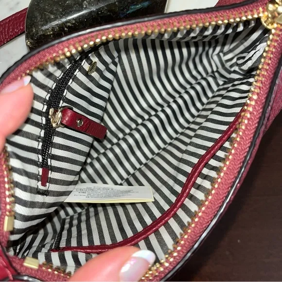 Kate Spade Red Leather Crossbody Purse Gold Hardware - Picture 3 of 11